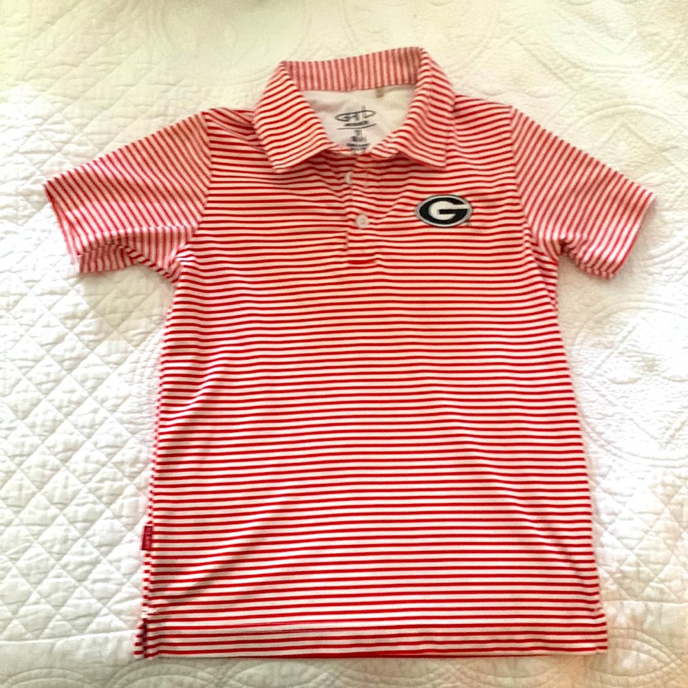 UGA 5T red/white polo
